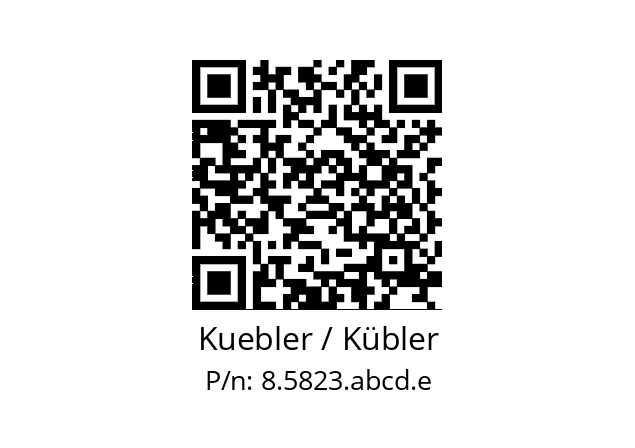   Kuebler / Kübler 8.5823.abcd.e