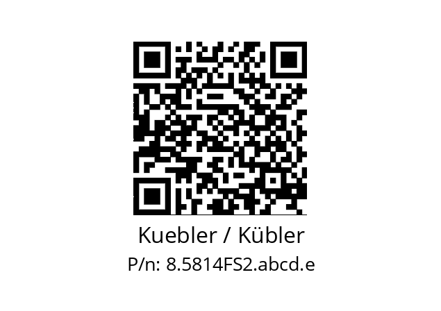   Kuebler / Kübler 8.5814FS2.abcd.e