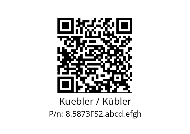   Kuebler / Kübler 8.5873FS2.abcd.efgh