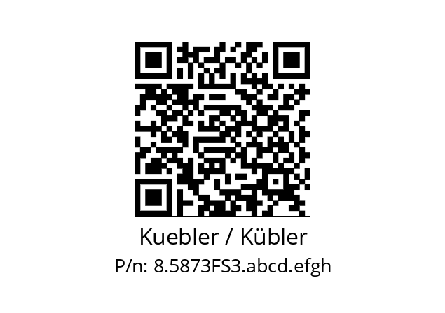   Kuebler / Kübler 8.5873FS3.abcd.efgh