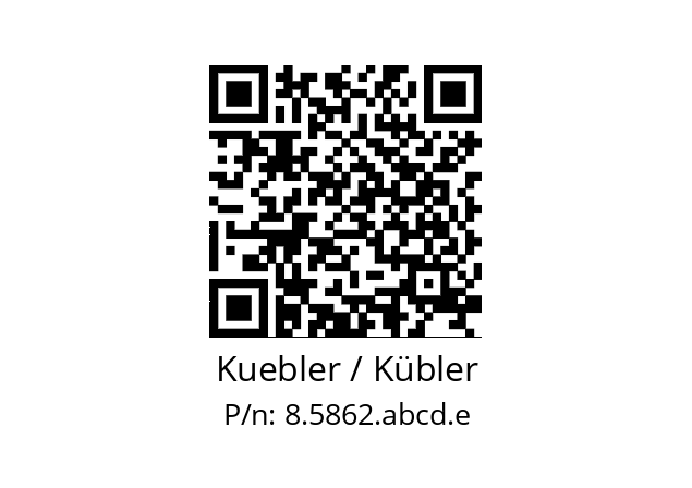   Kuebler / Kübler 8.5862.abcd.e