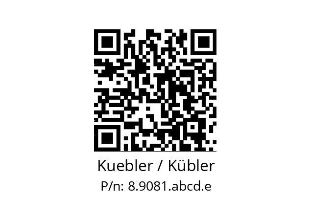   Kuebler / Kübler 8.9081.abcd.e