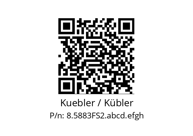   Kuebler / Kübler 8.5883FS2.abcd.efgh