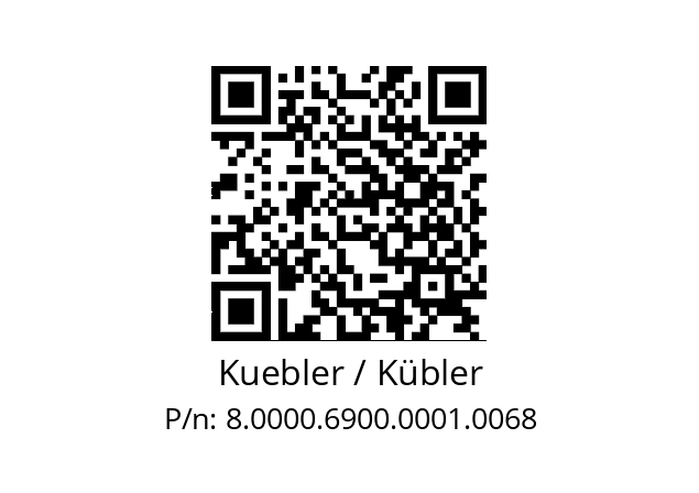   Kuebler / Kübler 8.0000.6900.0001.0068