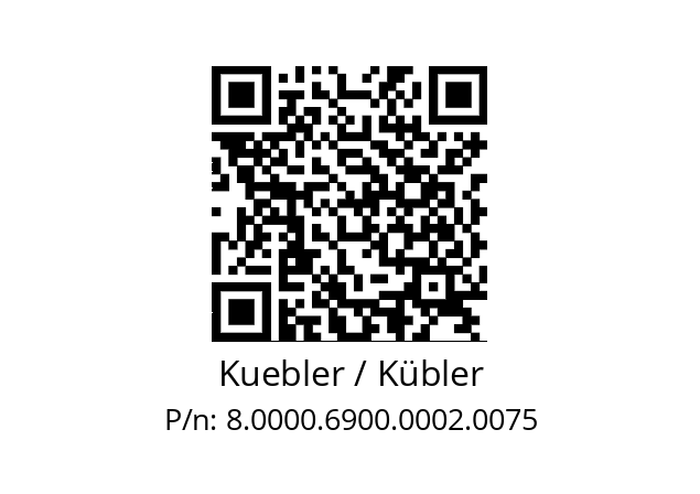   Kuebler / Kübler 8.0000.6900.0002.0075