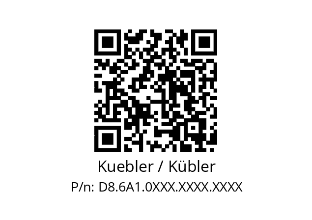   Kuebler / Kübler D8.6A1.0XXX.XXXX.XXXX