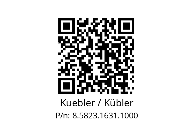   Kuebler / Kübler 8.5823.1631.1000