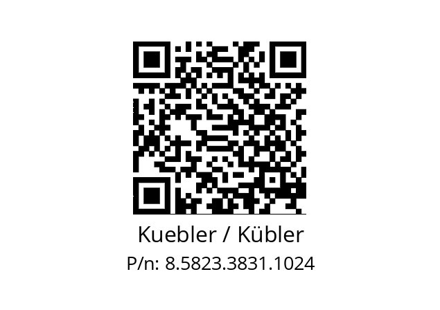   Kuebler / Kübler 8.5823.3831.1024