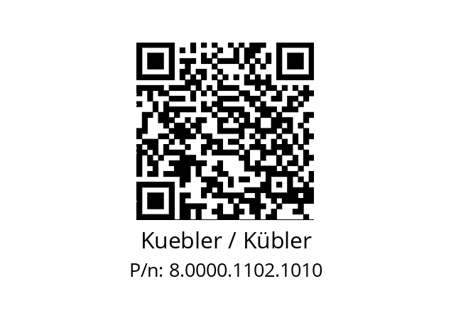   Kuebler / Kübler 8.0000.1102.1010