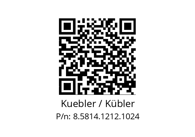   Kuebler / Kübler 8.5814.1212.1024