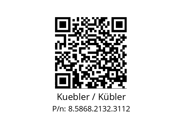   Kuebler / Kübler 8.5868.2132.3112