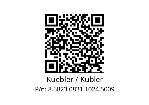   Kuebler / Kübler 8.5823.0831.1024.5009