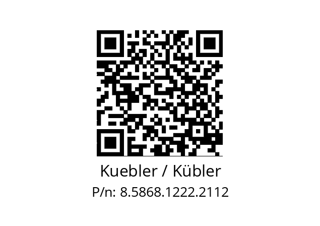   Kuebler / Kübler 8.5868.1222.2112