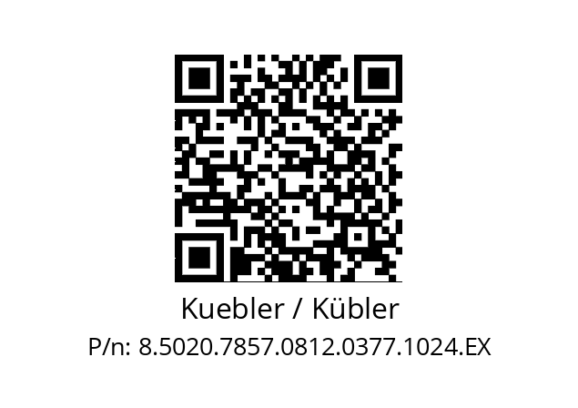   Kuebler / Kübler 8.5020.7857.0812.0377.1024.EX