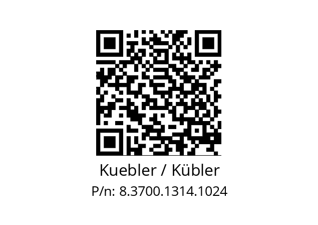   Kuebler / Kübler 8.3700.1314.1024