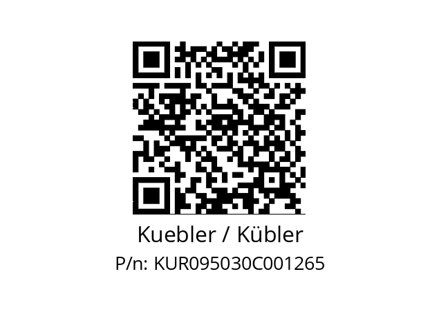   Kuebler / Kübler KUR095030C001265