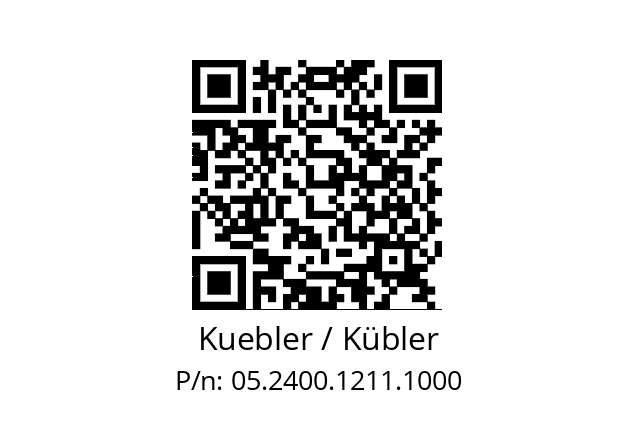   Kuebler / Kübler 05.2400.1211.1000