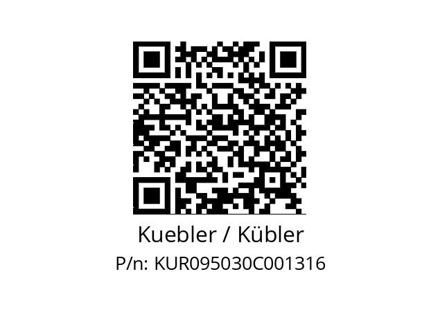   Kuebler / Kübler KUR095030C001316