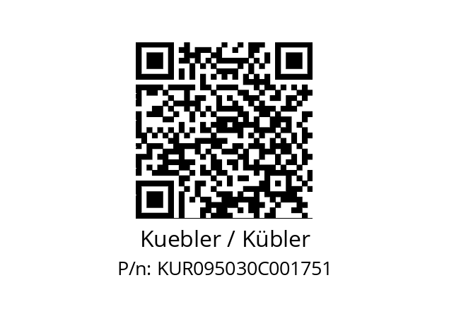   Kuebler / Kübler KUR095030C001751