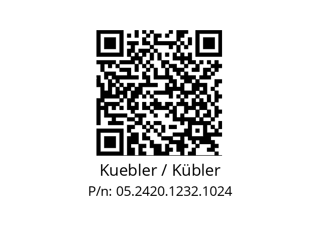   Kuebler / Kübler 05.2420.1232.1024