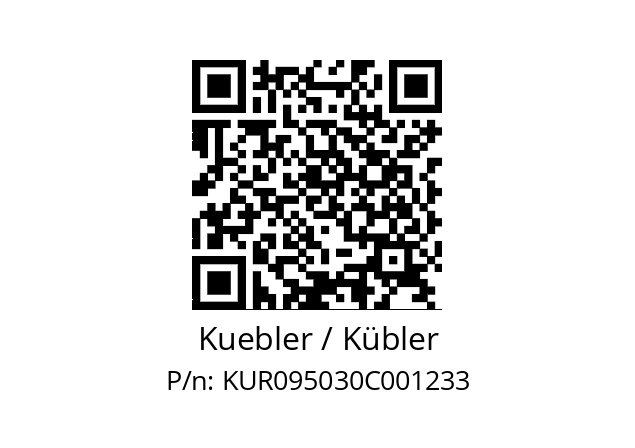   Kuebler / Kübler KUR095030C001233