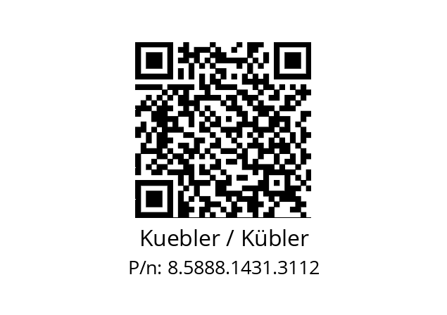   Kuebler / Kübler 8.5888.1431.3112