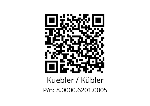   Kuebler / Kübler 8.0000.6201.0005