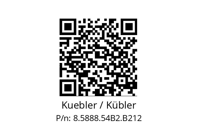   Kuebler / Kübler 8.5888.54B2.B212