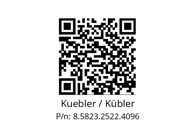   Kuebler / Kübler 8.5823.2522.4096