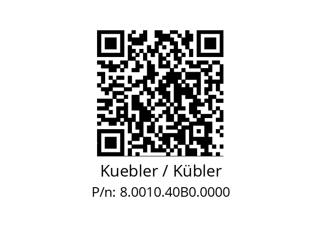   Kuebler / Kübler 8.0010.40B0.0000