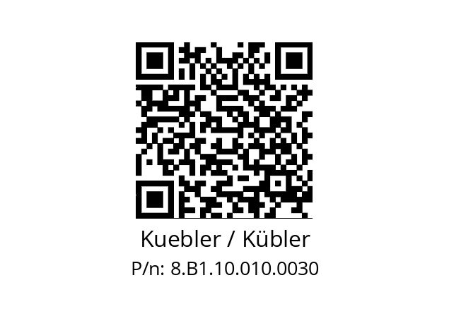   Kuebler / Kübler 8.B1.10.010.0030