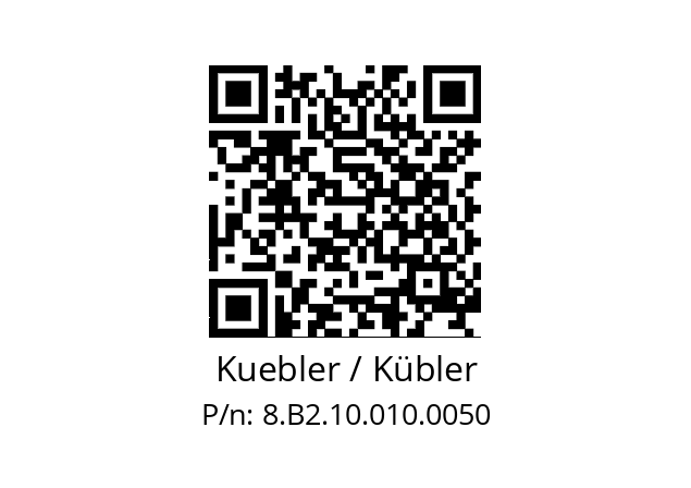   Kuebler / Kübler 8.B2.10.010.0050