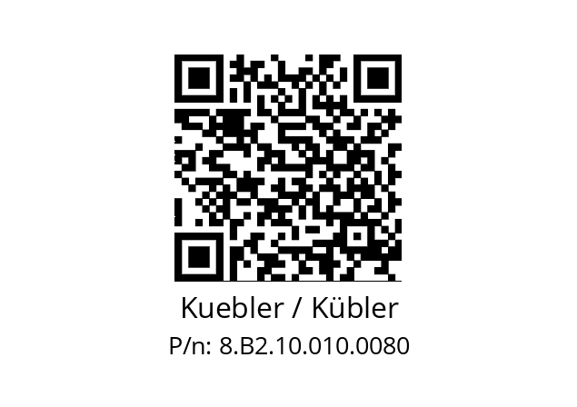   Kuebler / Kübler 8.B2.10.010.0080