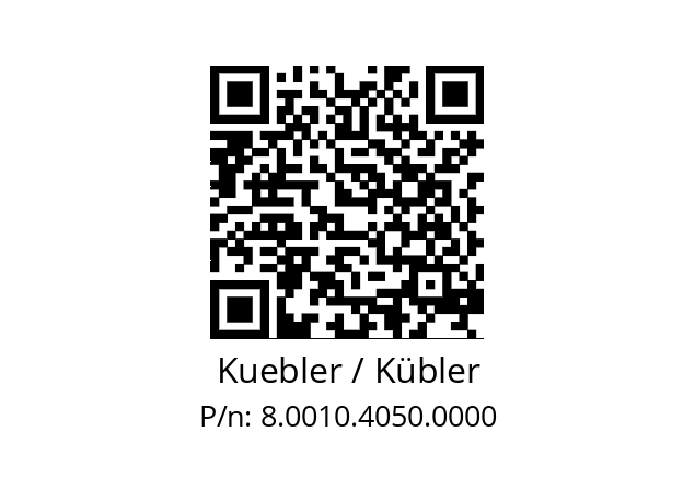   Kuebler / Kübler 8.0010.4050.0000