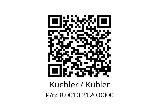   Kuebler / Kübler 8.0010.2120.0000