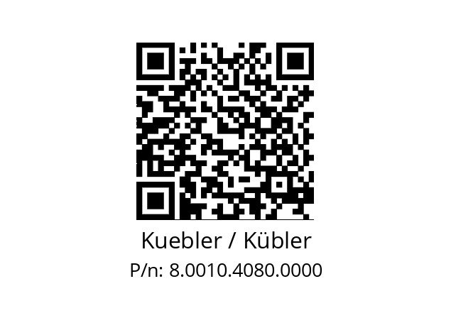   Kuebler / Kübler 8.0010.4080.0000