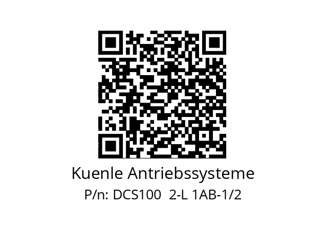   Kuenle Antriebssysteme DCS100  2-L 1AB-1/2