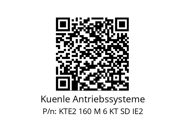   Kuenle Antriebssysteme KTE2 160 M 6 KT SD IE2