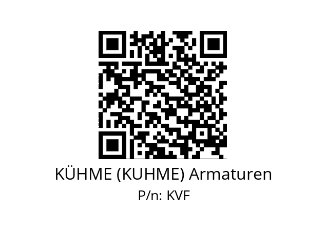   KÜHME (KUHME) Armaturen KVF