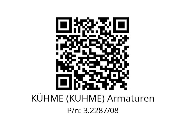   KÜHME (KUHME) Armaturen 3.2287/08