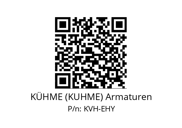   KÜHME (KUHME) Armaturen KVH-EHY