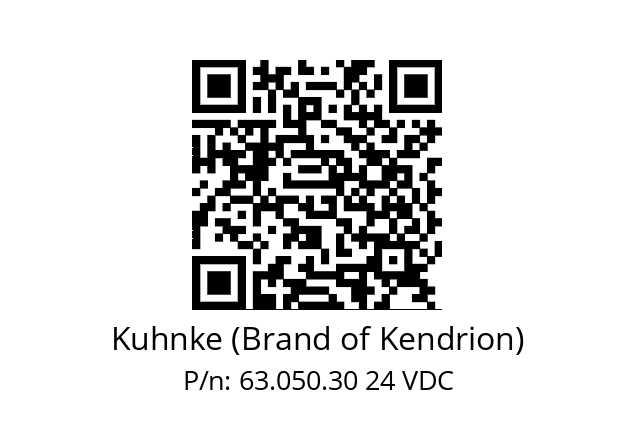   Kuhnke (Brand of Kendrion) 63.050.30 24 VDC