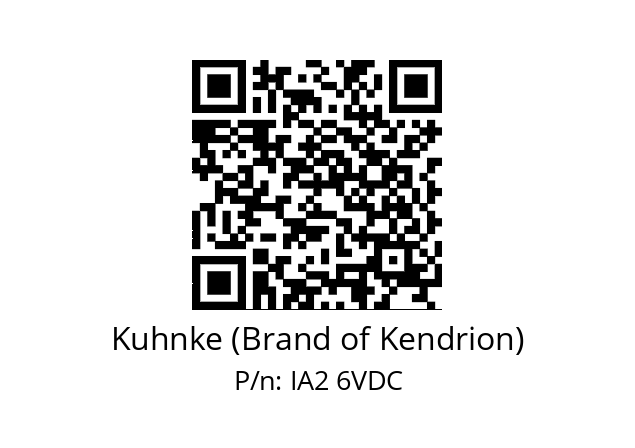   Kuhnke (Brand of Kendrion) IA2 6VDC