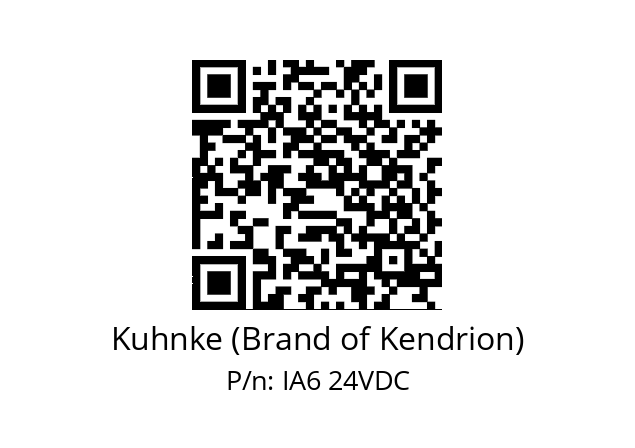   Kuhnke (Brand of Kendrion) IA6 24VDC