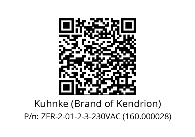   Kuhnke (Brand of Kendrion) ZER-2-01-2-3-230VAC (160.000028)