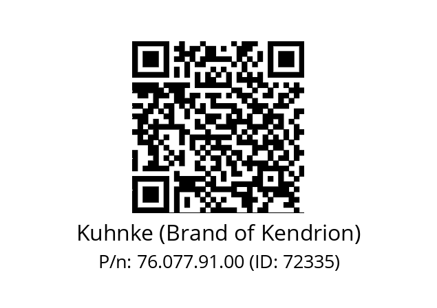   Kuhnke (Brand of Kendrion) 76.077.91.00 (ID: 72335)