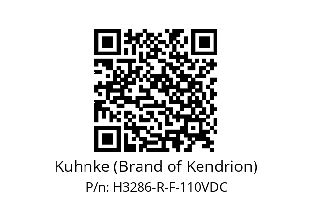   Kuhnke (Brand of Kendrion) H3286-R-F-110VDC