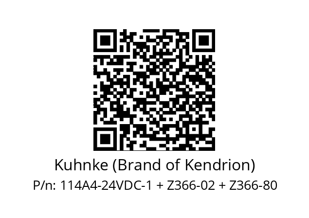   Kuhnke (Brand of Kendrion) 114A4-24VDC-1 + Z366-02 + Z366-80