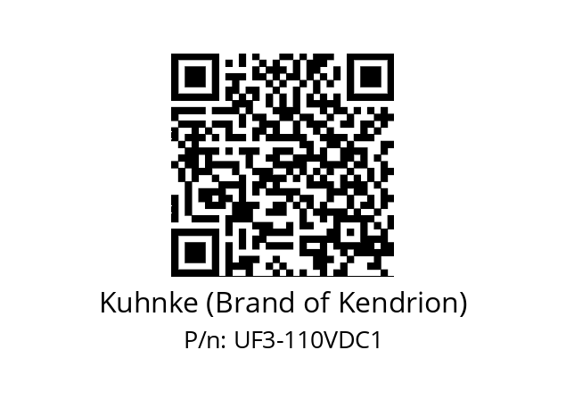   Kuhnke (Brand of Kendrion) UF3-110VDC1