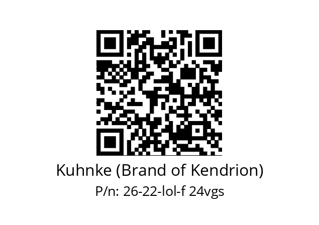   Kuhnke (Brand of Kendrion) 26-22-lol-f 24vgs